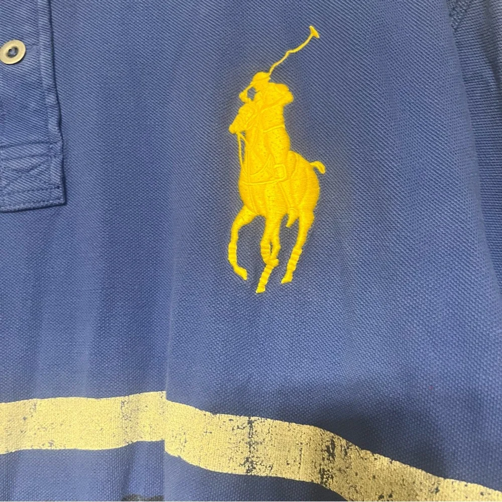 Ralph Lauren‎ Blue Polo Shirt with Yellow Logo